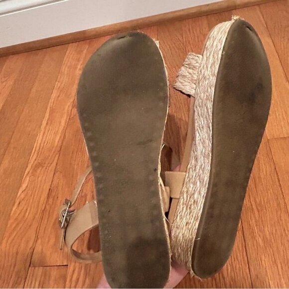 Steve Madden Accord Espadrille Platform Sandals Strap Tan Women’s Size 9 - Picture 6 of 8